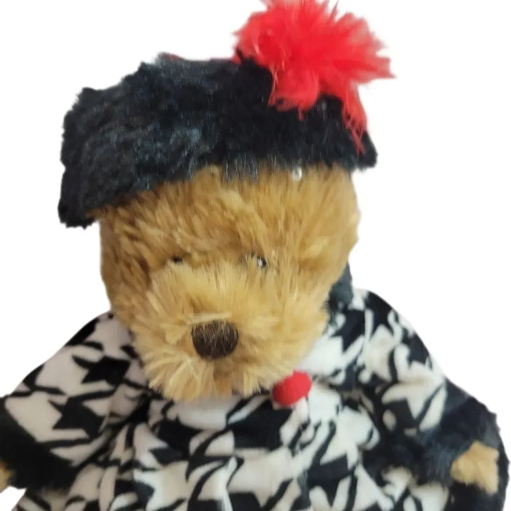 Bear with houndstooth plaid outfit 13